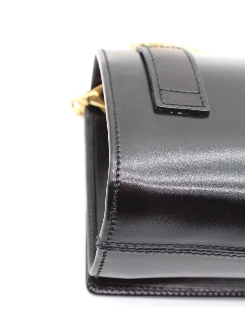 30 Salvatore Ferragamo Gancini Mini Crocodile Embossed Shoulder Bag Black COA